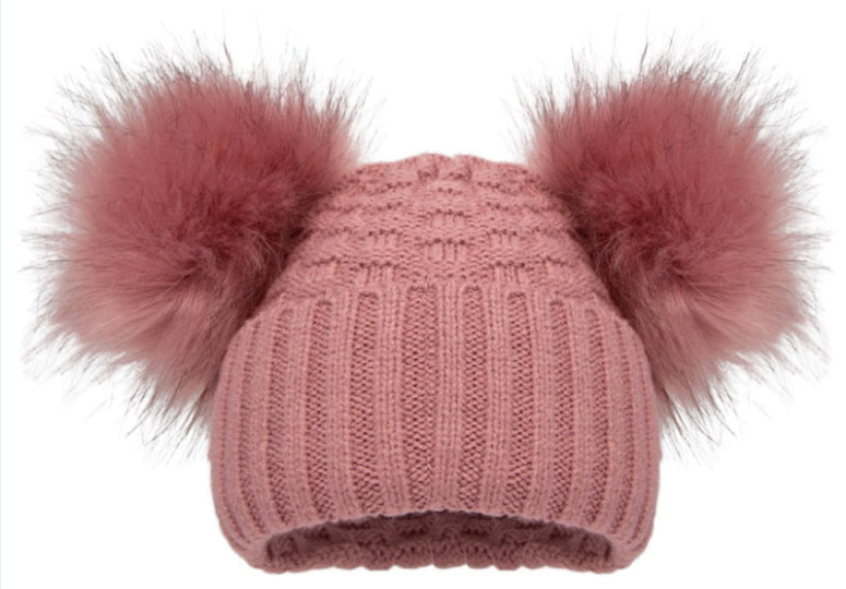 Pom Pom Hat - Rose