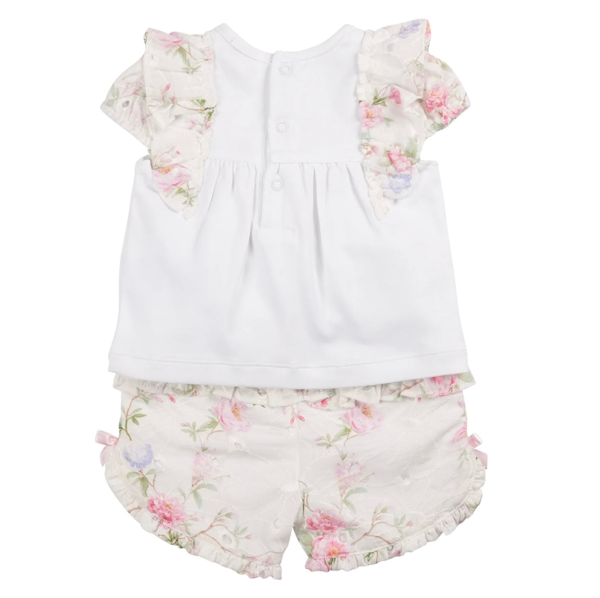 Mintini Top & Short-White/Floral