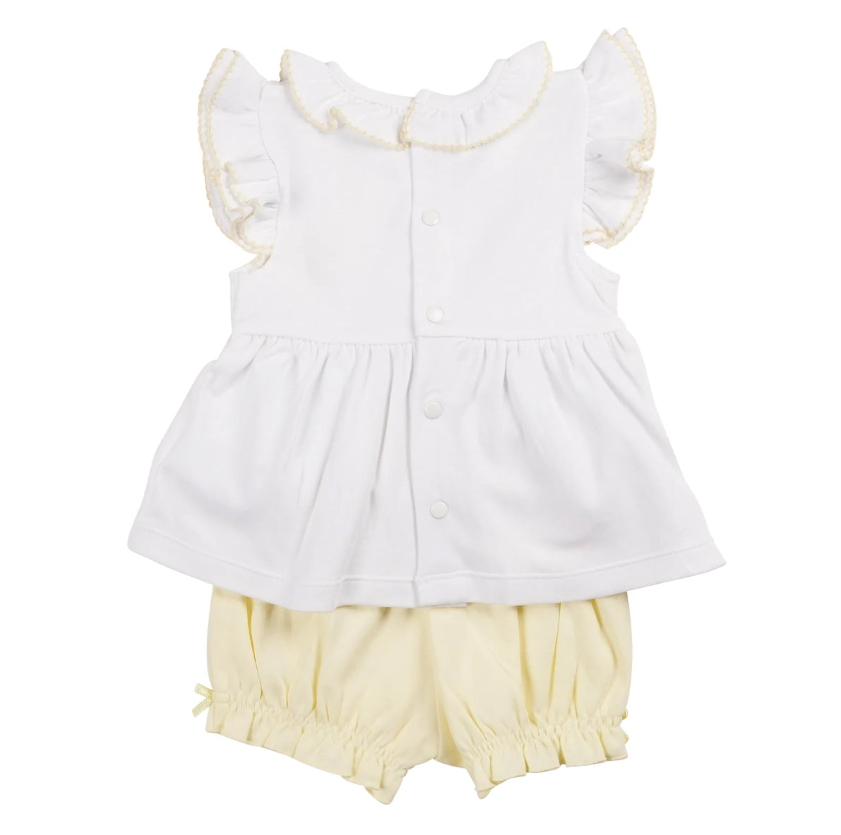 Mintini Top & Bloomer Short-White/Lemon - Pre Order