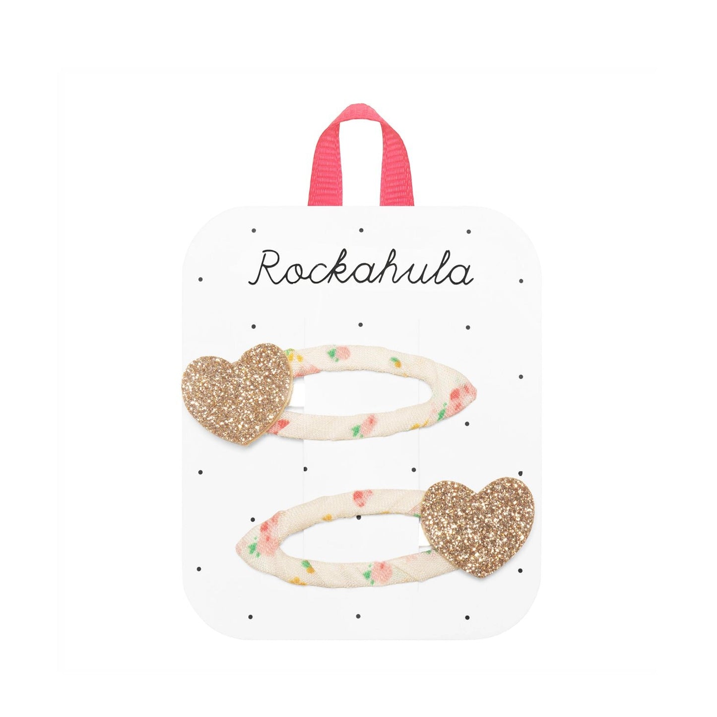 Rockahula Kids Tiny Blossom Glitter Heart Clips