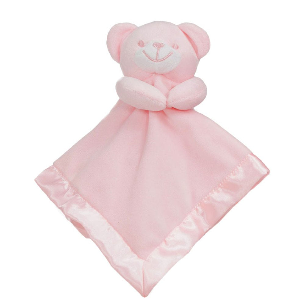 Pink Bear Comforter - Satin Back