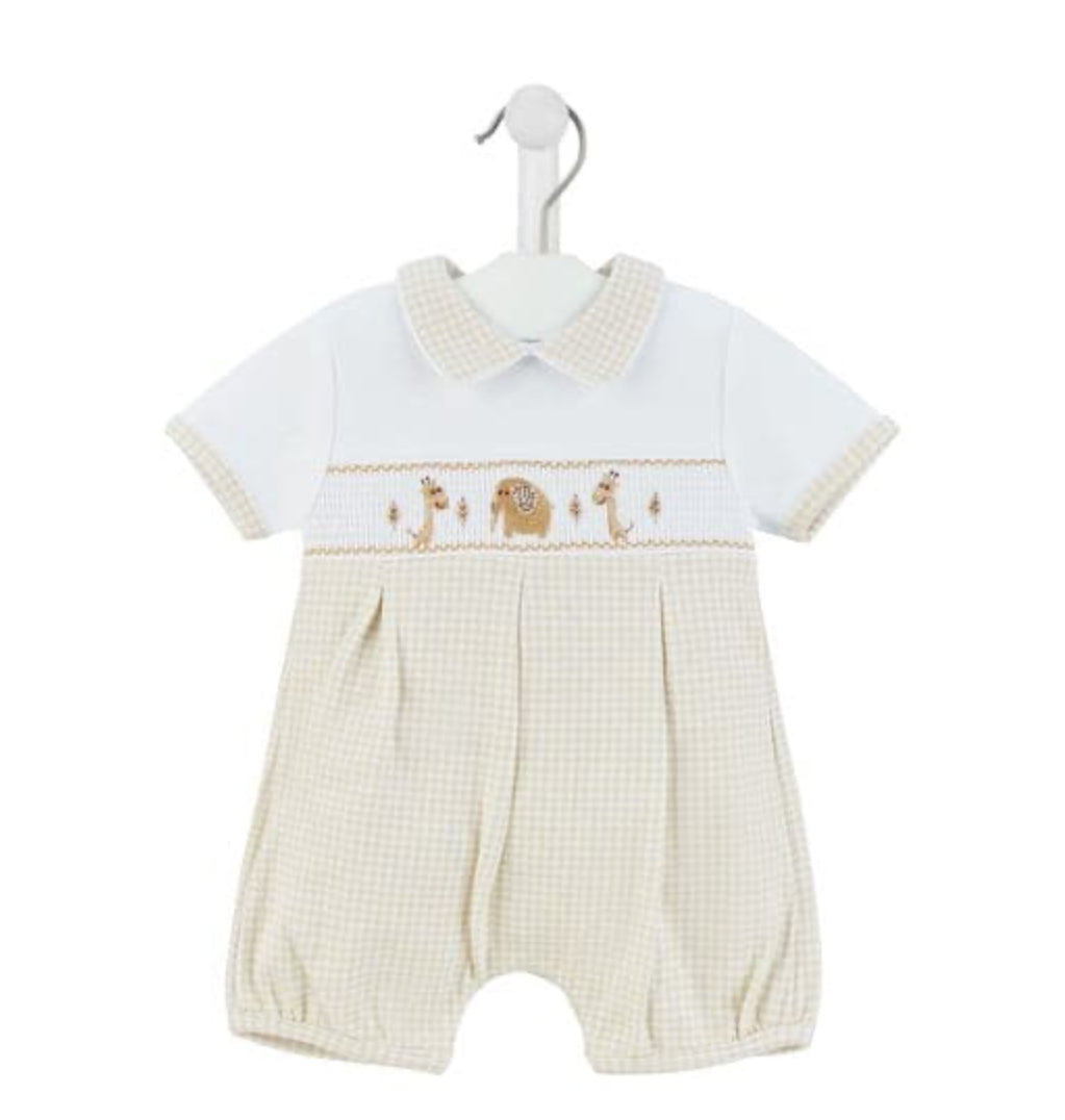 Dandelion Jungle Friends Smocked Romper