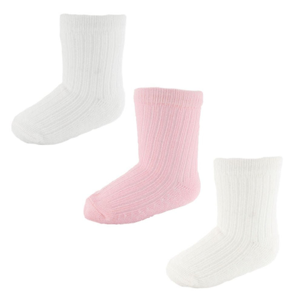 Girls 3 Pack Ribbed Socks